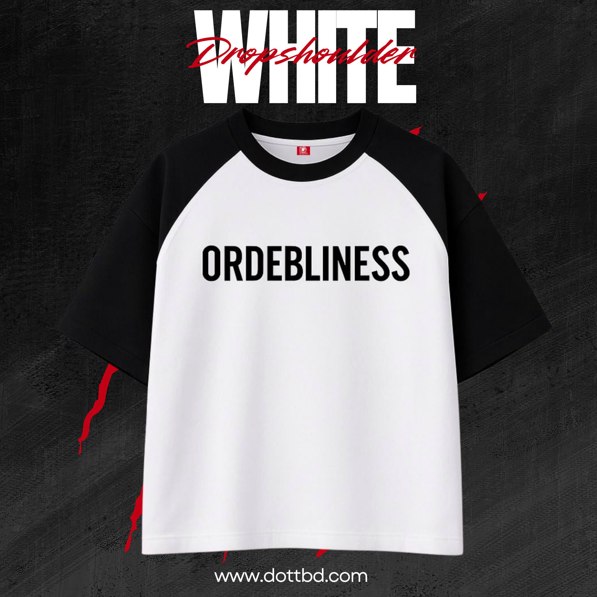 3 Piece Combo – Ash, Black & White Dropshoulder - Image 3